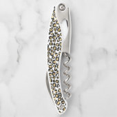 金ゴールドブラックレオパード印刷 ソムリエナイフ (裏面)