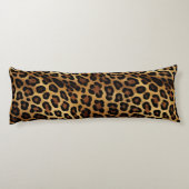 金ゴールドブラックレオパード印刷 ボディピロー (裏面)