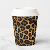 金ゴールドブラックレオパード印刷 紙コップ (裏面)