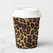 金ゴールドブラックレオパード印刷 紙コップ (右)