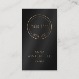 金ゴールドブラックロエレガントグモダン・ソーシャル・メディア 名刺