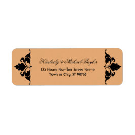 金ゴールドブラックヴィンテージモダンアールデコ結婚ズ ラベル