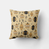 金ゴールドブラック北欧クリスマスツリー球根パターン クッション (裏面)