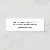 金ゴールドブラック卒業ネームカードエンクロージャ コーリングカード (裏面)