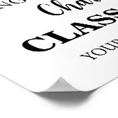 金ゴールドブラック卒業パカスタムーティー12x18写真 ポスター (角)