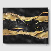 金ゴールドブラック大理石事業企業のイベント ゲストブック (裏面)