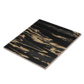 金ゴールドブラック大理石抽象芸術絵画ズ タイル (側面)