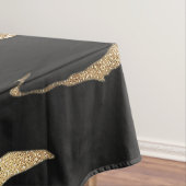 金ゴールドブラック大理石抽象芸術絵画ズ テーブルクロス (インサイチュ)