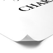 金ゴールドブラック婚約パーティカスタム20x30写真 ポスター (角)