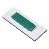 金ゴールドブラック従業員の磁気名タグ 名札 (裏面)