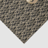 金ゴールドブラック抽象芸術グラモールグラムモノグラムパーティー 薄葉紙 (詳細)