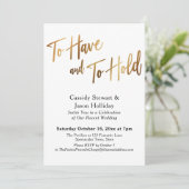 金ゴールドブラック持って保持する《写真》ぼけ味披露宴 招待状 (スタンド正面)