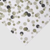 金ゴールドブラック紙吹雪ドット 薄葉紙 (詳細)