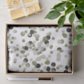 金ゴールドブラック紙吹雪ドット 薄葉紙 (ギフト)