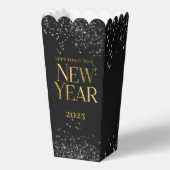 金ゴールドブラック紙吹雪大晦日パーティー フェイバーボックス (正面)