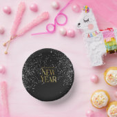 金ゴールドブラック紙吹雪大晦日パーティー ペーパーボウル (パーティー)