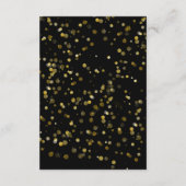 金ゴールドブラック結婚クリスマス詳細 エンクロージャーカード (裏面)