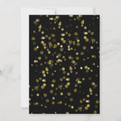 金ゴールドブラック結婚クリスマス 招待状 (裏面)