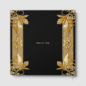 金ゴールドブラック華美フローラゲストハウス ゲストブック (裏面)