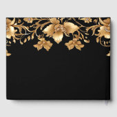 金ゴールドブラック華美フローラゲストハウス ゲストブック (裏面)