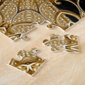 金ゴールドブラック華美フローラジグソーパズル ジグソーパズル (側面)