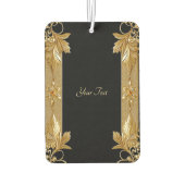 金ゴールドブラック華美フローラ空気清浄機 カーエアーフレッシュナー (裏面)