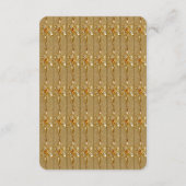 金ゴールドブラック華美フローラ詳細エンクロージャカード エンクロージャーカード (裏面)