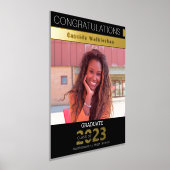 金ゴールドブラック記念カメラ写真卒業 箔ポスター (レイダウン)