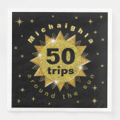 金ゴールドブラック誕生日 (正面)