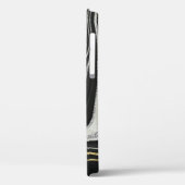 金ゴールドブラック銀塩酸液状マーブル Case-Mate iPhoneケース (裏面 / 左)