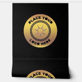 金ゴールドブラック・ビジネス・カンパニーのロゴ・パターン 壁紙