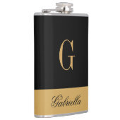 金ゴールドブラック フラスク (右)