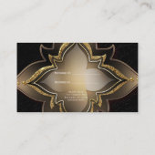 金ゴールドブラックGlamエキゾチック花友達カード参照 紹介カード (裏面)