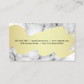 金ゴールドブラッシュラックスマーブル 名刺 (裏面)