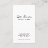 金ゴールドブラッシュレザーサロン 名刺 (裏面)