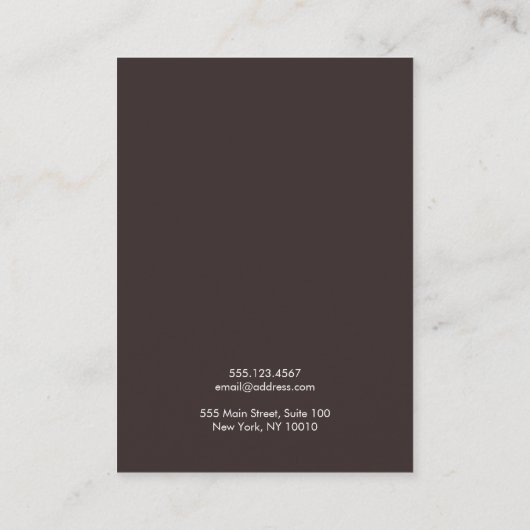 金ゴールドブランチネックレスブレスレットディスプレイホルダー エンクロージャーカード (裏面)