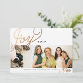 金ゴールドブランチホリデーカード シーズンカード (スタンド正面)