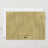 金ゴールドブランチ冬の休日クリスマスフォトカード シーズンカード (裏面)