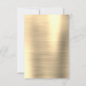 金ゴールドブランチ&バブリーブライダルシャワー 招待状 (裏面)