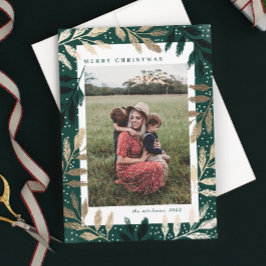 金ゴールドブランチMerry Christmas 3写真 シーズンカード