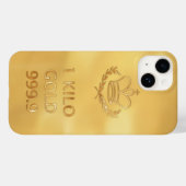 金ゴールドブリオンバー Case-Mate iPhoneケース (裏面 (横))