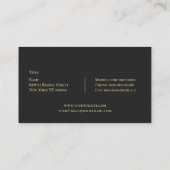 金ゴールドブリッジ名刺 名刺 (裏面)