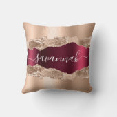 金ゴールドブルゴーニュの大理石名 クッション (裏面)