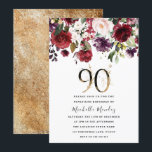 金ゴールドブルゴーニュフローラエレガント90thバースデーパーティー 招待状<br><div class="desc">金ゴールドブルゴーニュエレガントフローラ90thバースデーパーティー招待ニッチとネストストアでマッチングコレクションを参照してください私たちはまた、他の招待状やコレクションをたくさん持っている。</div>