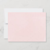 金ゴールドブルゴーニュフローラブライダルシャワーアドバイスカード 招待状 (裏面)