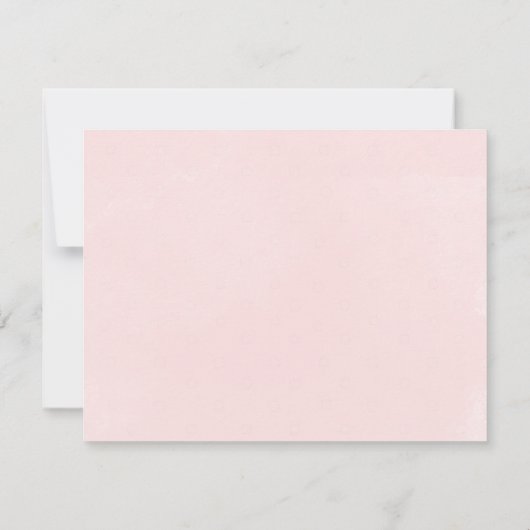 金ゴールドブルゴーニュフローラブライダルシャワーアドバイスカード 招待状 (裏面)