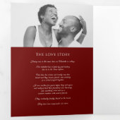 金ゴールドブルゴーニュリース献納結婚の 三つ折りプログラム (内部最初)