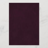 金ゴールドブルゴーニュ書道結婚のアドバイスカード アドバイスカード (裏面)