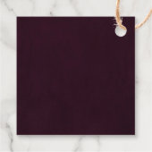 金ゴールドブルゴーニュ結婚書道 フェイバータグ (裏面)