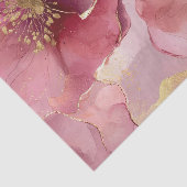 金ゴールドブルゴーニュ赤面ピンク花ブライダルシャワー 薄葉紙 (詳細)